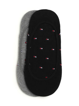 Tommy Hilfiger - Multi-Color Cotton No-Show Socks (Pack Of 2)