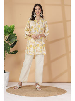 Nayam by lakshita - Yellow Printed Co-Ord (Set of 2)