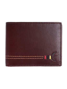 HiLEDER - Pure Dry Drum Leather Handmade Bifold Men's Wallet With Card Slots Brown