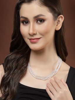 PANASH - White Layered Necklace