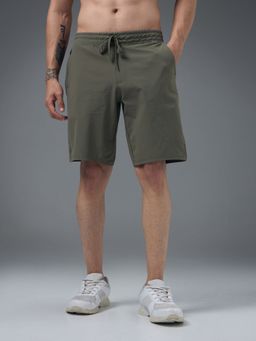 Technosport - Men Solid Slim Fit Sports Shorts