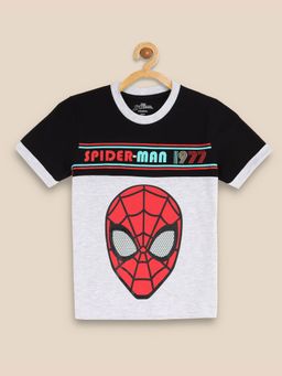 Kidsville - Spiderman Printed Grey Tshirt For Boys