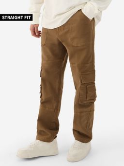 The Souled Store - Solids: Rustic Men Cargo Jeans