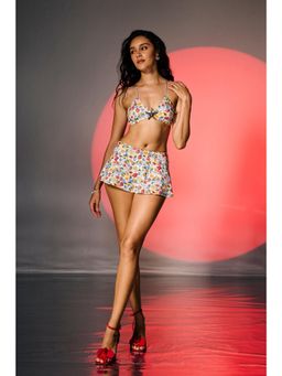 Lea Clothing - Positano Printed Bikini Top and Skirt