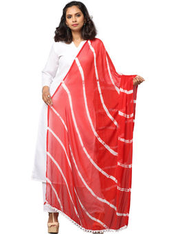 Hella Fashions - Red Chiffon Dupatta
