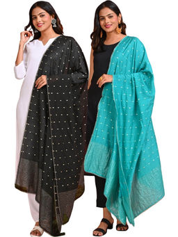 Hella Fashions - Multi-Colour Party Dupatta