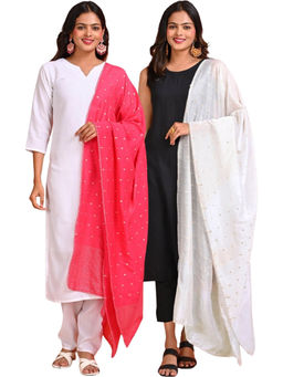 Hella Fashions - Multi-Colour Party Dupatta