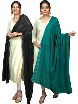 Hella Fashions - Multi-Colour Cotton Dupatta