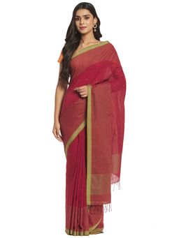 Fabindia - Cotton Jamdani Sari without Blouse