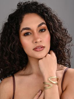 REENISAA - Golden Wave Wrap Cuff