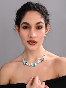 REENISAA - Ocean Petal Statement Necklace Set
