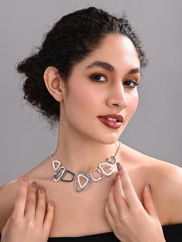 REENISAA - Silver Orbit Necklace