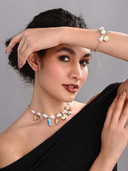 REENISAA - Coastal Charm Necklace and Bracelet Set
