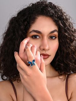 REENISAA - Sapphire Butterfly Ring