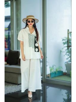 Gahan - Womens Viscose Blend Regular Co-Ord Set - White