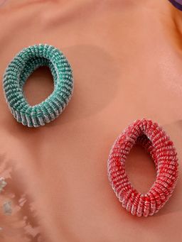 Estele - Pumpkin Style Hair Rubber Bands for Women or Girl Pack of 2