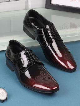 Metro - Men Wine-Black Derbies