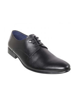 Mochi - Men Black Formal Lace Up Derbies