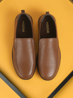 Mochi - Men Casual Brown Loafers