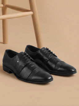 Metro - Men Black Lace Up Derbies