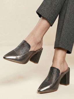 Marc Loire - Women Grey Polyurethane Mules Heels