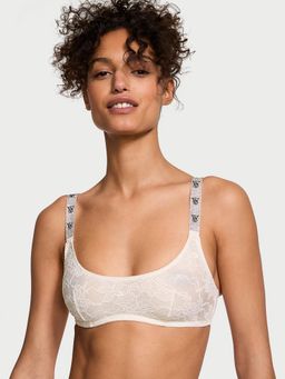Victoria's Secret - White Shine Strap Lace Scoop Bralette