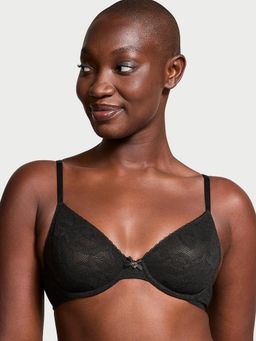 Victoria's Secret - Black Body by Victoria Invisible Lift Unlined Lace Demi Bra