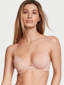 Victoria's Secret - Beige Body by Victoria Invisible Lift Unlined Lace Demi Bra