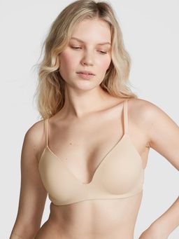 Victoria's Secret - PINK Wear Everywhere Wear Everywhere Push-Up Wireless Beige Bra