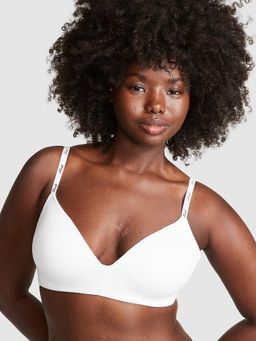 Victoria's Secret - PINK Wear Everywhere Wireless Lightly Lined White Bra