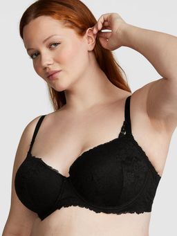 Victoria's Secret - PINK Black Wink Push-Up Balconette Bra