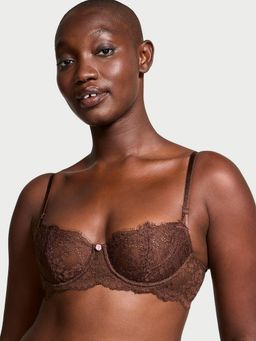 Victoria's Secret - Brown Dream Angels Wicked Unlined Lace Balconette Bra