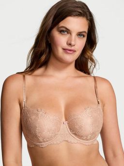 Victoria's Secret - Beige Dream Angels Wicked Unlined Lace Balconette Bra
