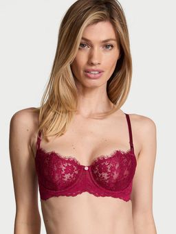 Victoria's Secret - Red Dream Angels Wicked Unlined Lace Balconette Bra