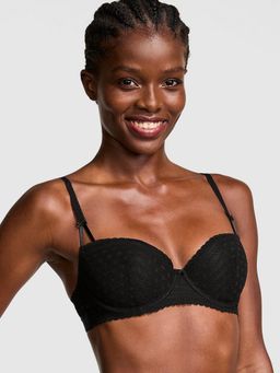 Victoria's Secret - PINK Wink Lightly Lined Balconette Black Bra