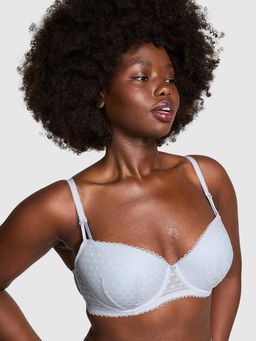 Victoria's Secret - PINK Wink Push-Up Balconette Blue Bra