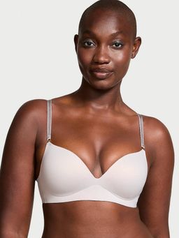 Victoria's Secret - Grey Dream Angels Smooth Wireless Push-Up Plunge Bra