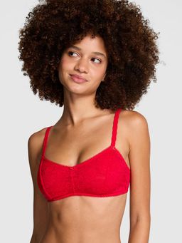 Victoria's Secret - PINK Wink Unlined Scoop Red Bralette