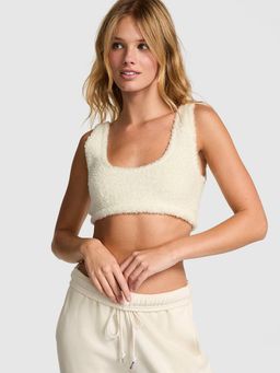 Victoria's Secret - PINK Co-ZZZy Fleece White Bralette