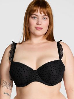 Victoria's Secret - PINK Black Wink Lightly Lined Balconette Bra