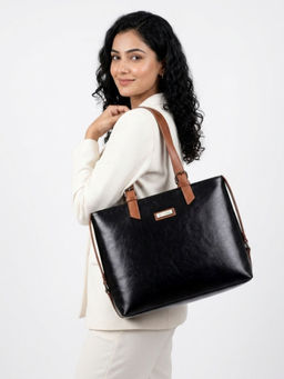VISMIINTREND - Tote Bags Black Textured