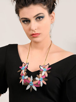 Odette - Beaded Multicolour & Necklace
