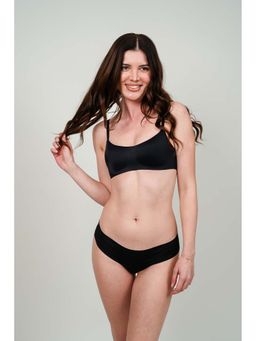 BASIQ. - Balconette Air Seamless Wireless 3D Pads Bra Black