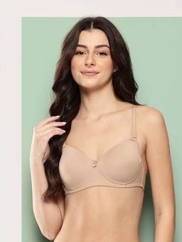 Leading Lady - Womens Solid Lightly Padded Non Wired T-Shirt Bra