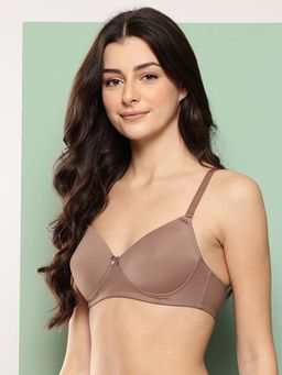 Leading Lady - Womens Solid Lightly Padded Non Wired T-Shirt Bra