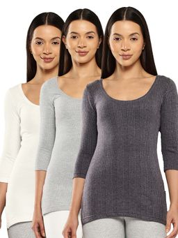 Leading Lady - Women Cotton-Poly Thermal Tops