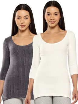 Leading Lady - Women Cotton-Poly Thermal Tops (Pack of 2)
