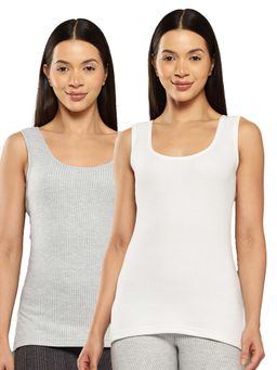 Leading Lady - Women Cotton-Poly Sleeveless Thermal Tops (Pack of 2)