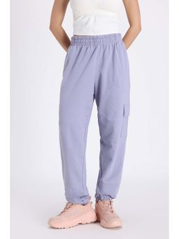 Zivame - 2 Mile Fashion Knit Cotton Joggers - Silver Bullet