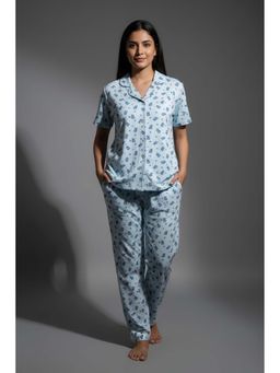 Zivame - Knit Cotton Pyjama and Shirt - Nantucket